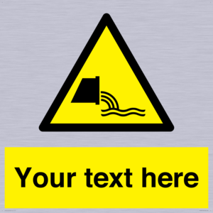 Custom Warning sewage effluent outfall